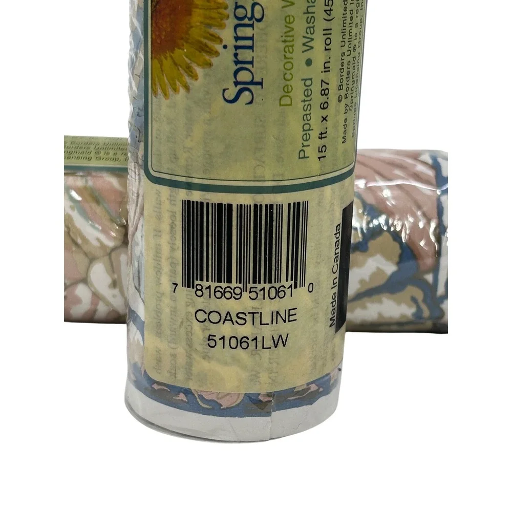 Springmaid Coastline 51061LW Vintage Wall Border Prepasted Washable 2‎ Rolls